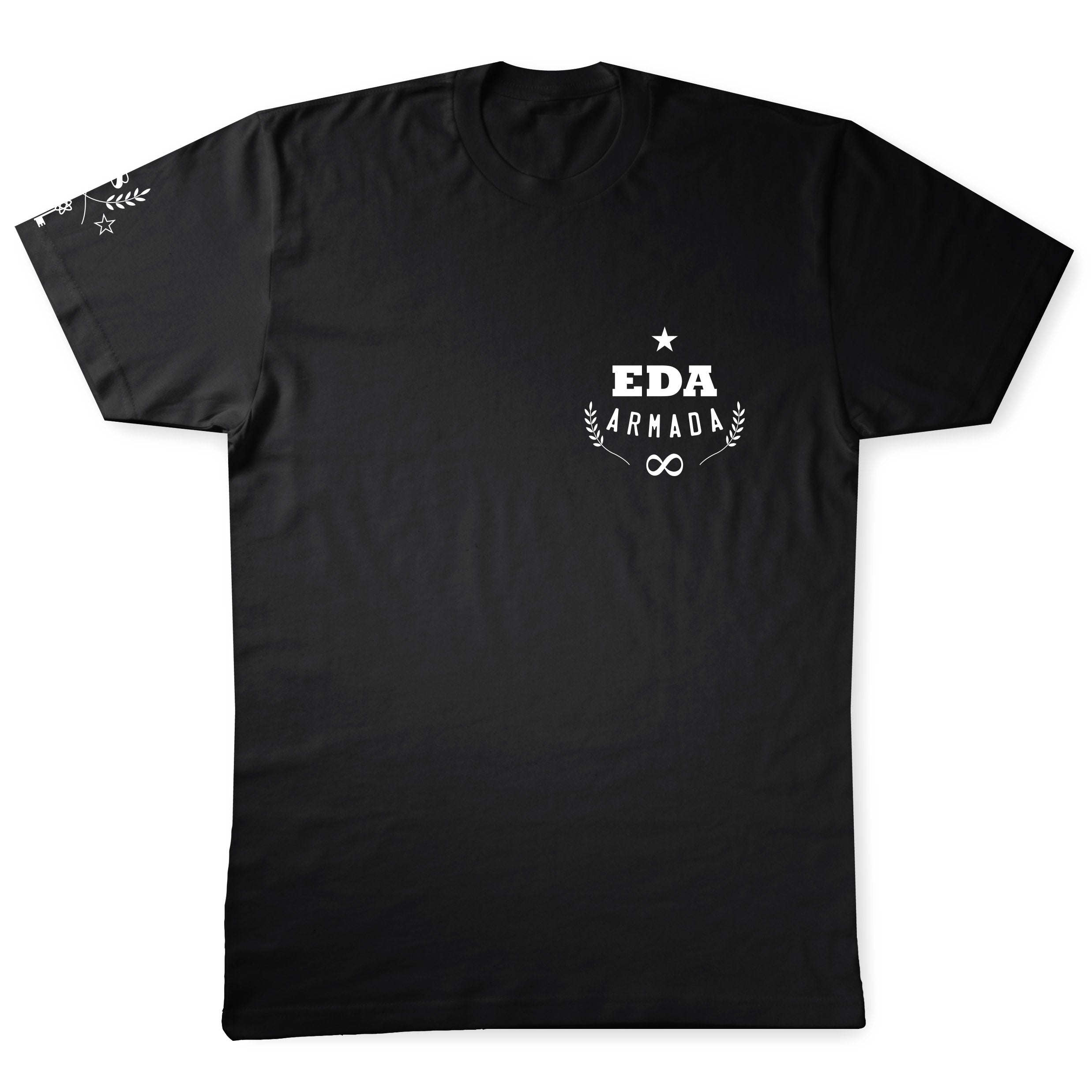 EDA ARMADA UNISEX BLACK T-SHIRT